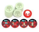 On Mars: Invasion - Wooden Alien Tokens